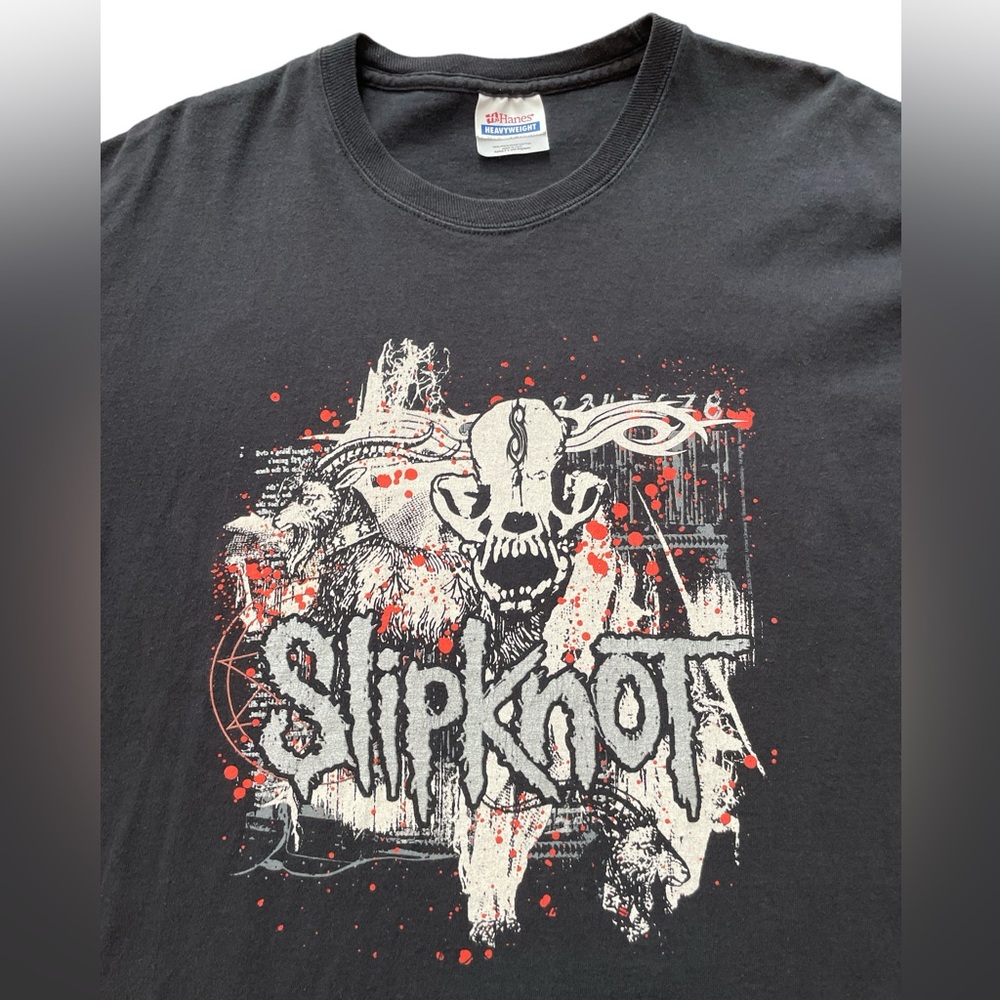 Slipknot Iowa Y2K T Shirt Black Graphic Size Large Men’s Streetwear Metal‎ Shirt